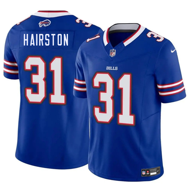 Men's Buffalo Bills #31 Maxwell Hairston Blue 2025 Draft F.U.S.E. Vapor Limited Stitched Football Jersey